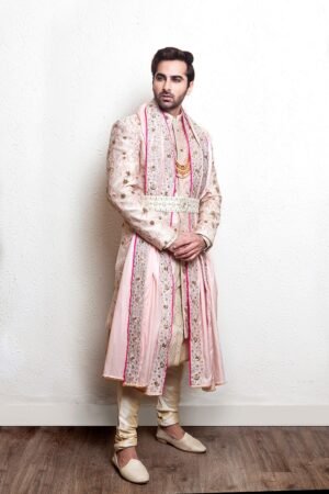 Silk Embroidered Sherwani